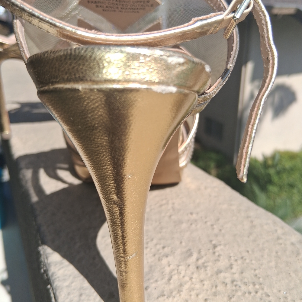 Thalia Sodi Gold Embellished Heels - Picture 8 of 16